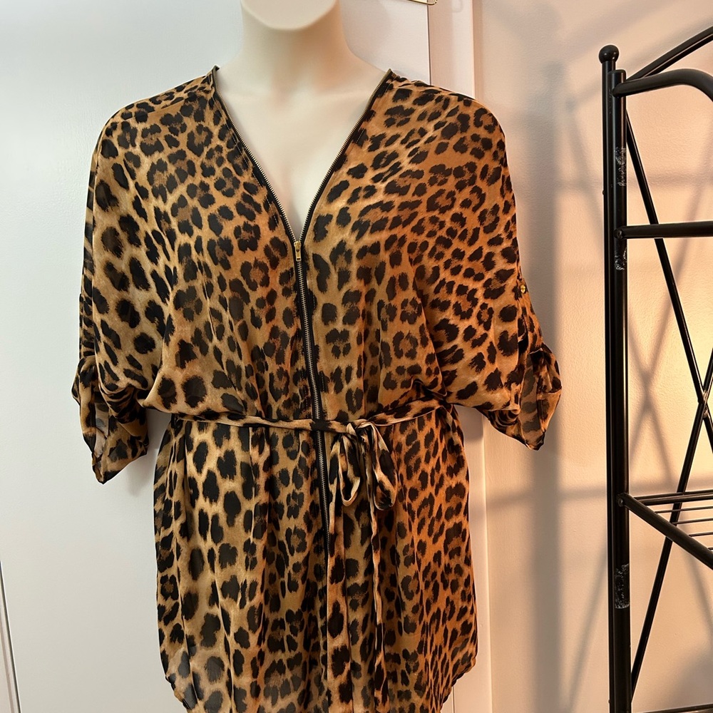 Cleo Leopard Print Blouse